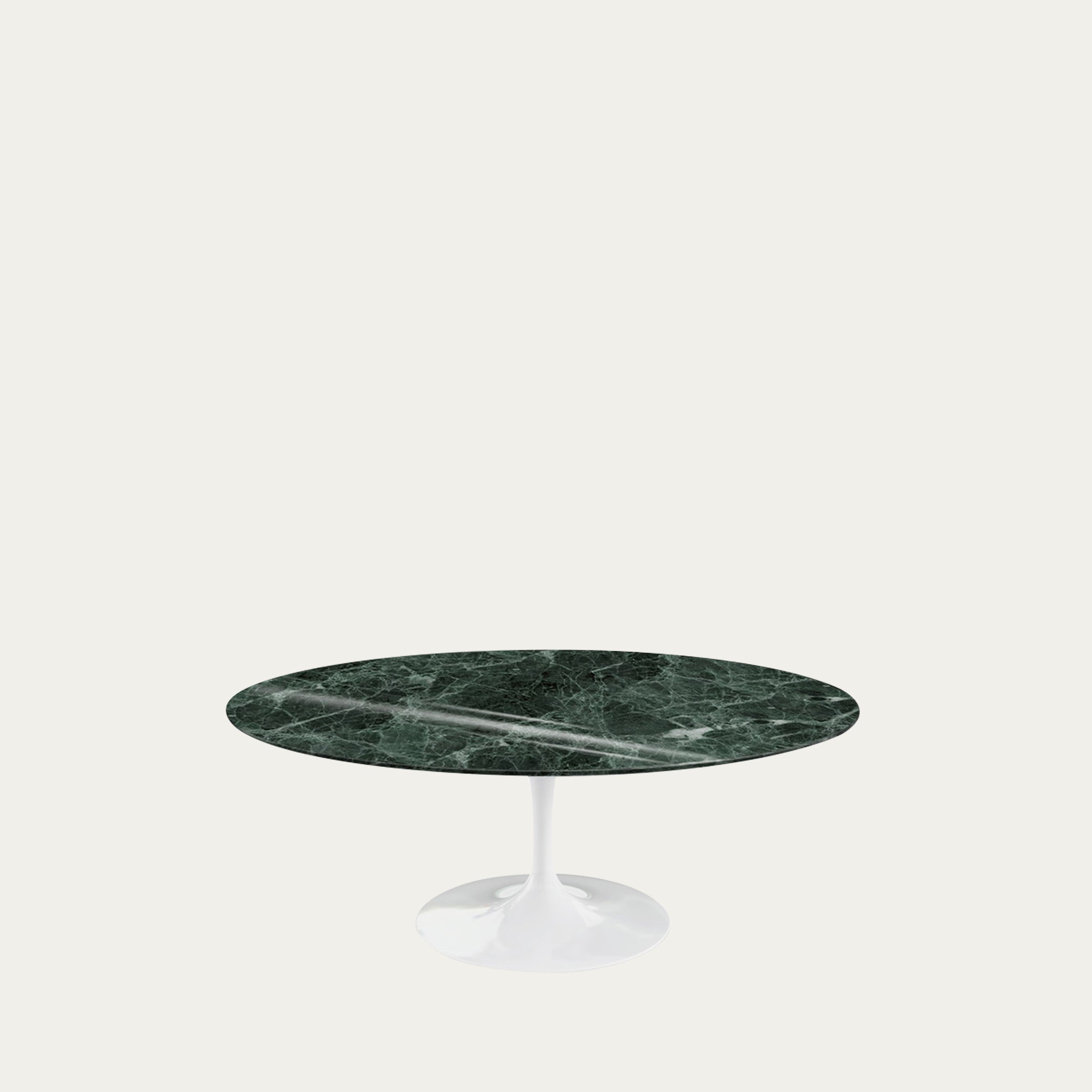 Tulip Coffee Table von Eero Saarinen 1957 mit grüner Marmorplatte und ikonischem Fuß