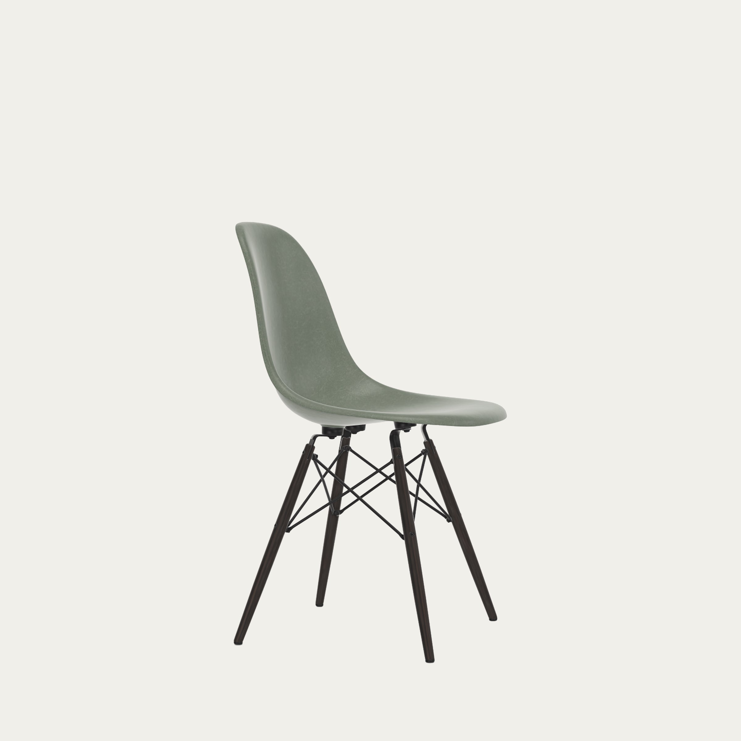 Minimalistischer DSR Stuhl von Charles & Ray Eames (1950), ikonische Silhouette und funktionales Mid-Century-Design
